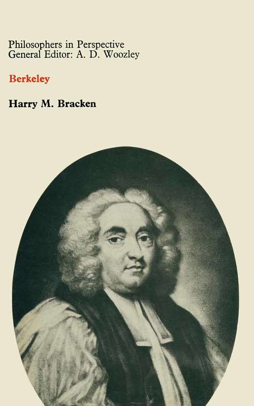 Book cover of Berkeley: (pdf) (1st ed. 1974) (Philosophers In Perspective Ser. #10)
