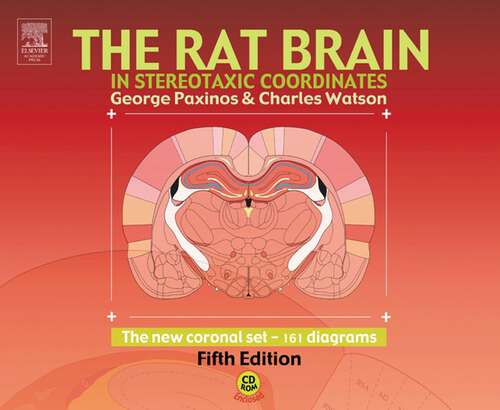 Book cover of The Rat Brain in Stereotaxic Coordinates - The New Coronal Set (5)