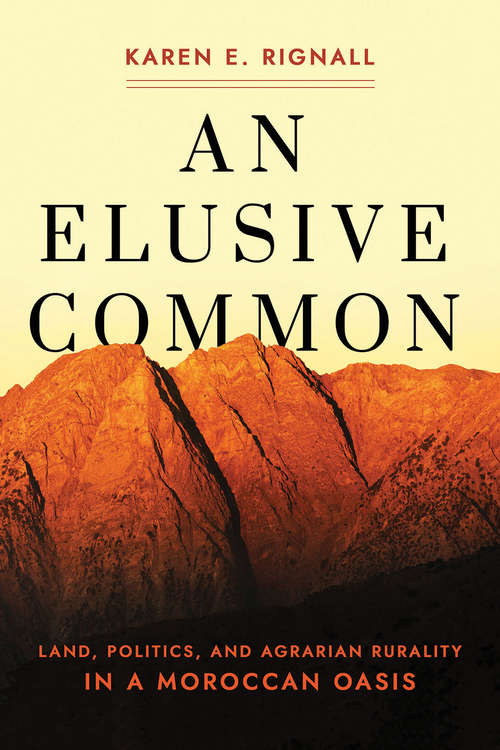 Book cover of An Elusive Common: Land, Politics, and Agrarian Rurality in a Moroccan Oasis (Cornell Series on Land: New Perspectives on Territory, Development, and Environment)