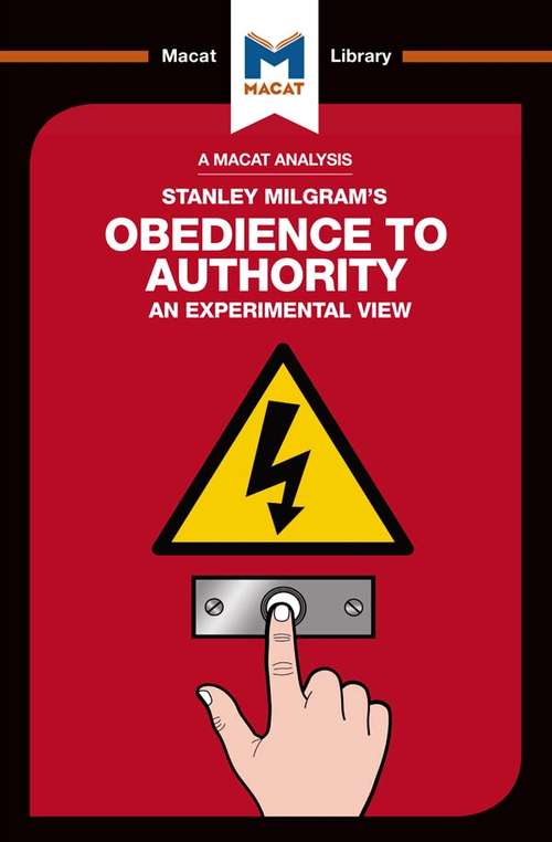 Book cover of Obedience to Authority: An Experimental View (The Macat Library)