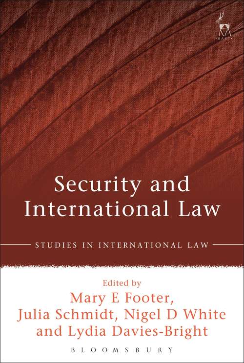 Book cover of Security and International Law (Studies in International Law)