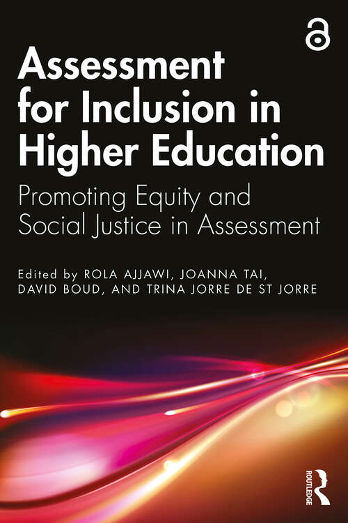 Book cover of Assessment for Inclusion in Higher Education: Promoting Equity and Social Justice in Assessment