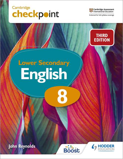 Book cover of Cambridge Checkpoint Lower Secondary English Student's Book 8: Third Edition