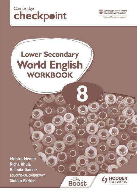 Book cover of Cambridge Checkpoint Lower Secondary World English Workbook 8