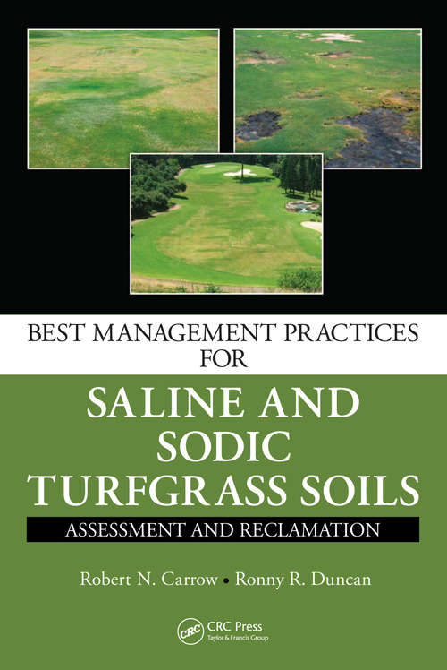 Book cover of Best Management Practices for Saline and Sodic Turfgrass Soils: Assessment and Reclamation