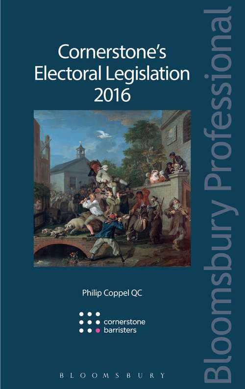 Book cover of Cornerstone’s Electoral Legislation 2016