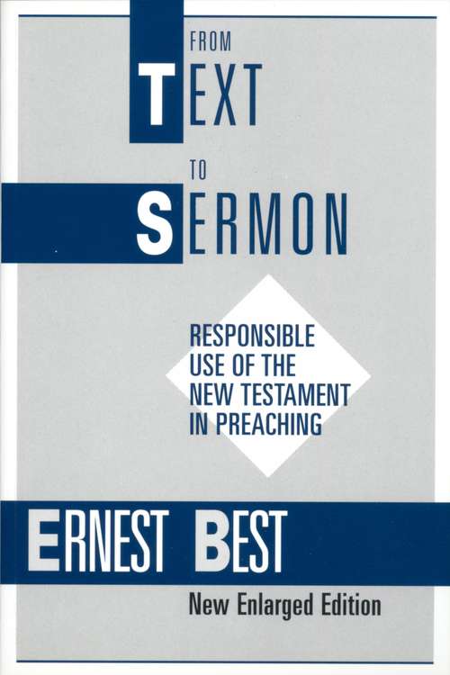 Book cover of From Text to Sermon