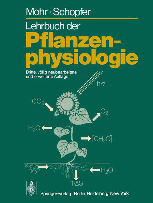 Book cover of Lehrbuch der Pflanzenphysiologie (3. Aufl. 1978)