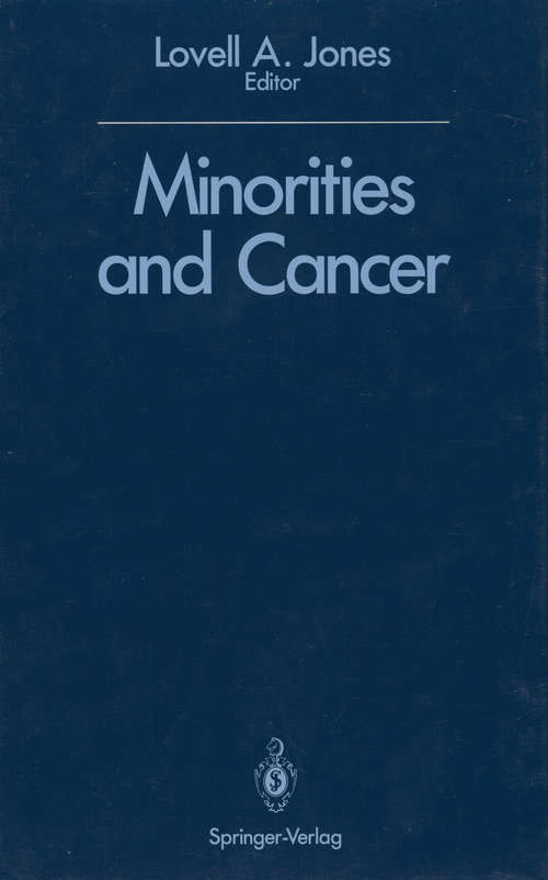 Book cover of Minorities and Cancer (1989)