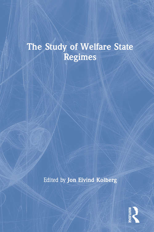 Book cover of The Study of Welfare State Regimes