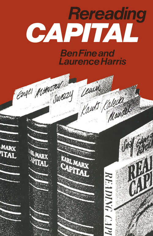 Book cover of Rereading Capital (1st ed. 1979)