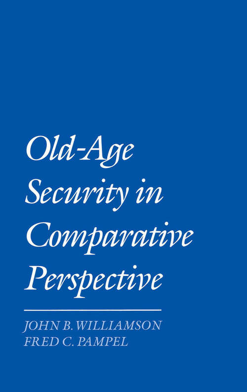 Book cover of Old-Age Security in Comparative Perspective
