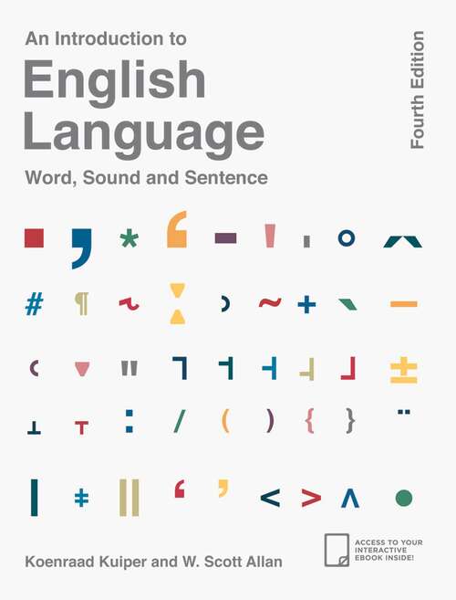 Book cover of An Introduction to English Language: Word, Sound And Sentence (4th ed. 2017)