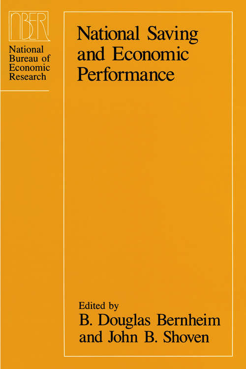 Book cover of National Saving and Economic Performance (National Bureau of Economic Research Project Report)