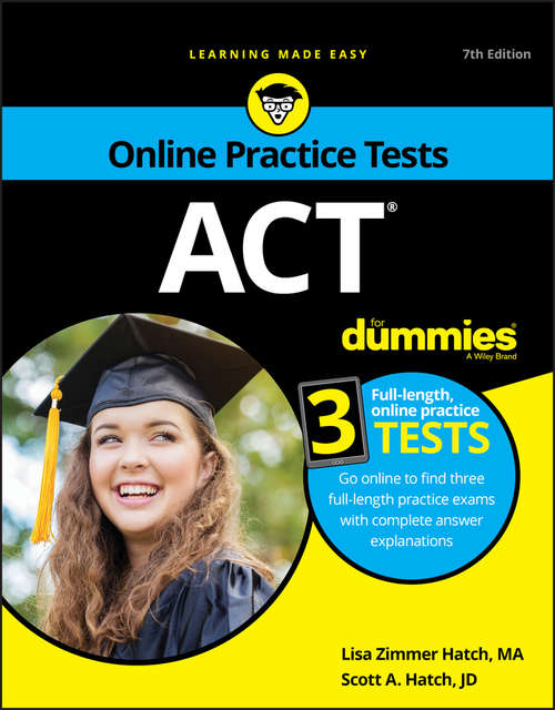 Book cover of ACT For Dummies, with Online Practice (7)
