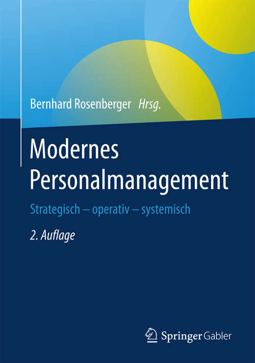 Book cover of Modernes Personalmanagement: Strategisch – operativ – systemisch