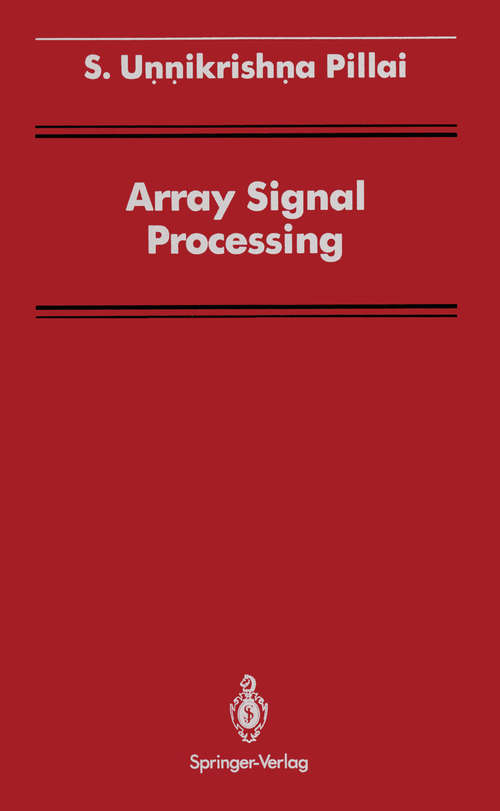 Book cover of Array Signal Processing (1989) (Signal Processing and Digital Filtering)