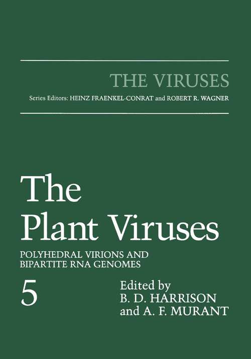 Book cover of The Plant Viruses: Polyhedral Virions and Bipartite RNA Genomes (1996) (The Viruses)