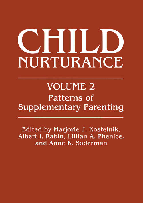 Book cover of Patterns of Supplementary Parenting (1982) (Child Nurturance)