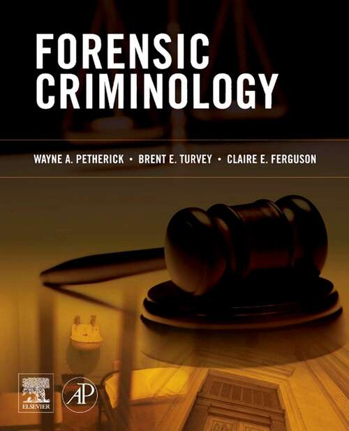 Book cover of Forensic Criminology
