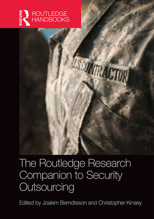 Book cover of The Routledge Research Companion to Security Outsourcing