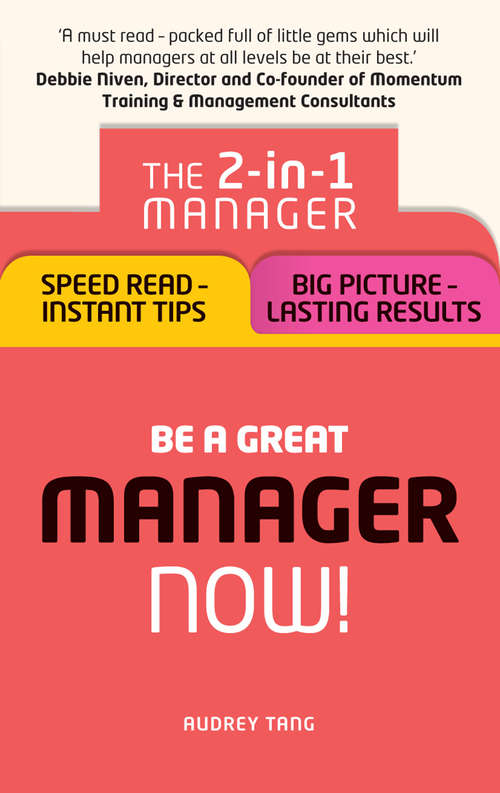 Book cover of New Manager: Be a Great Manager – Now!