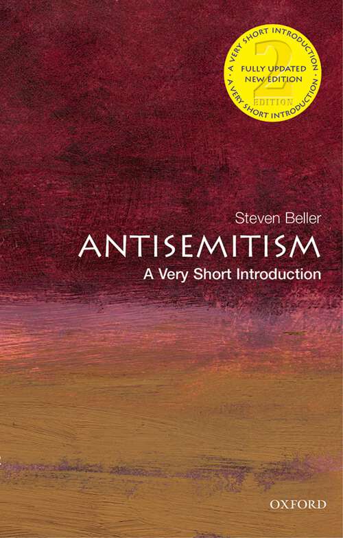 Book cover of Antisemitism: A Very Short Introduction (Very Short Introductions)