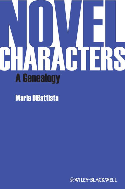 Book cover of Novel Characters: A Genealogy