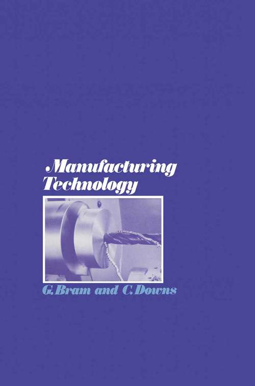 Book cover of Manufacturing Technology (1st ed. 1975)