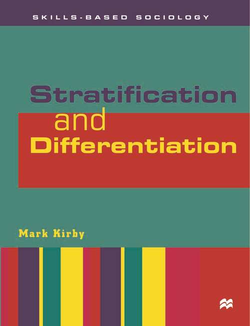 Book cover of Stratification and Differentiation (1st ed. 1999) (Skills-based Sociology)