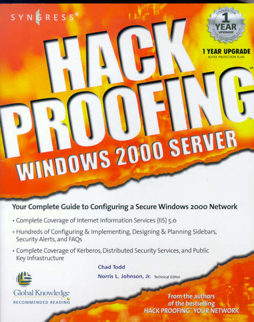 Book cover of Hack Proofing Windows 2000 Server