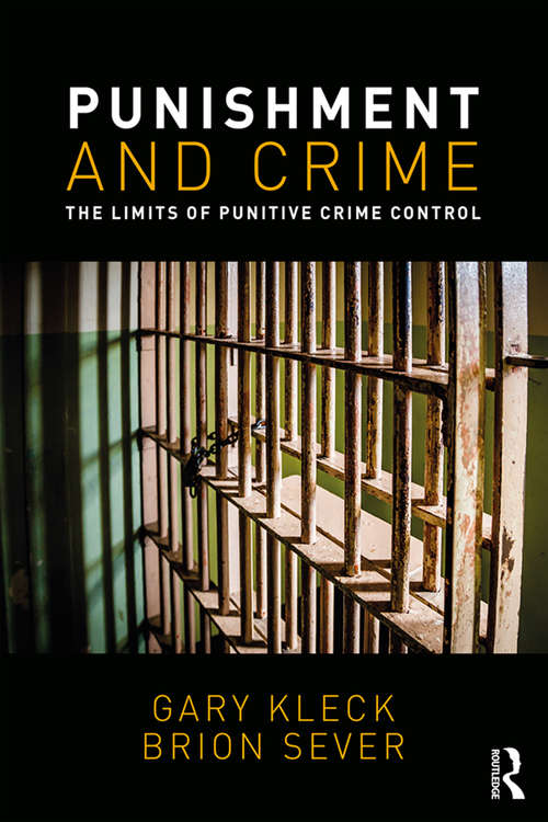 Book cover of Punishment and Crime: The Limits of Punitive Crime Control