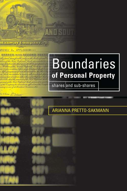 Book cover of Boundaries of Personal Property: Shares and Sub-Shares