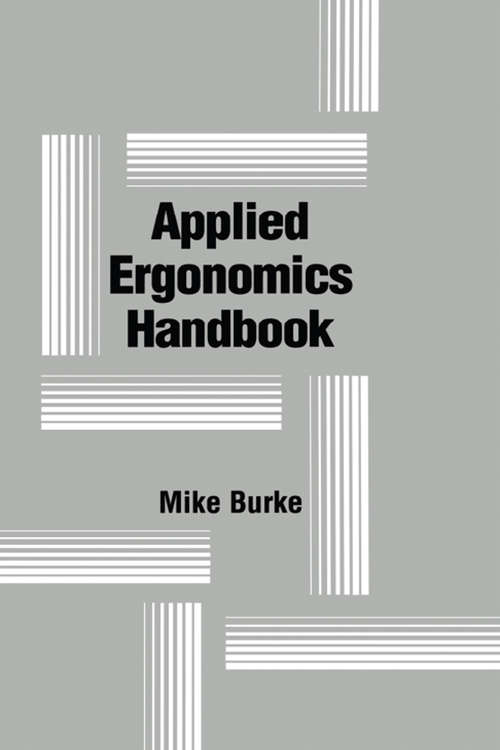 Book cover of Applied Ergonomics Handbook