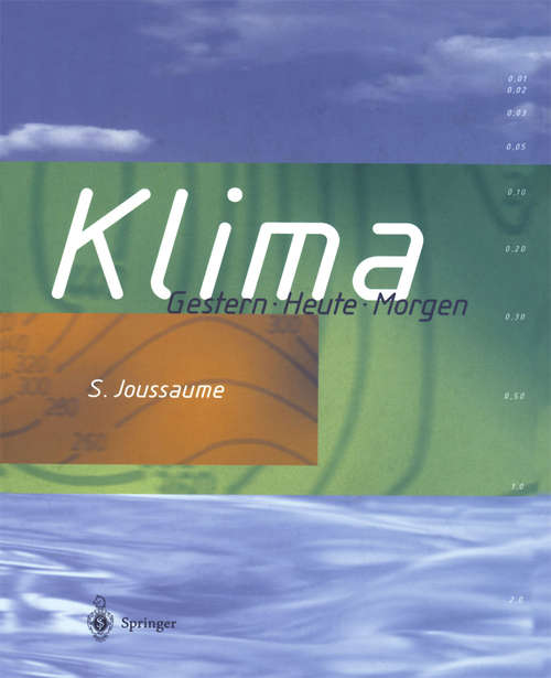Book cover of Klima: Gestern Heute Morgen (1. Aufl. 1996)