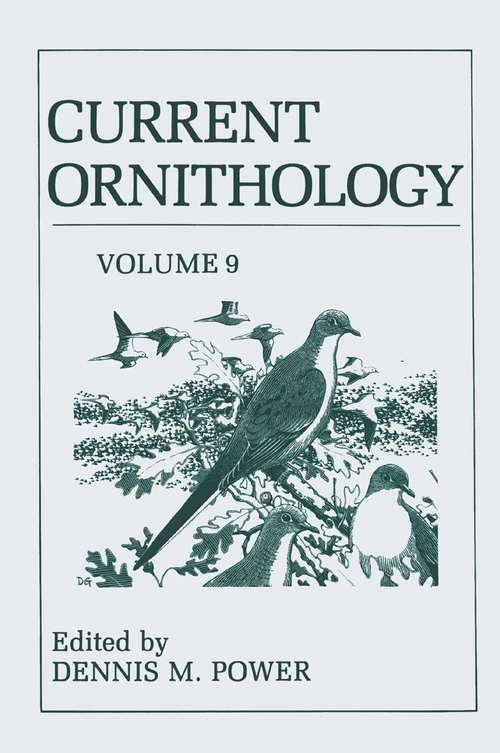 Book cover of Current Ornithology (1992) (Current Ornithology #9)