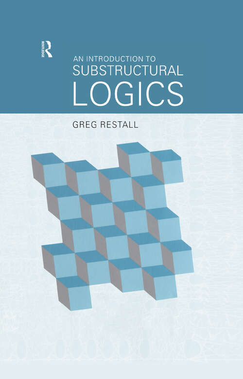 Book cover of An Introduction to Substructural Logics