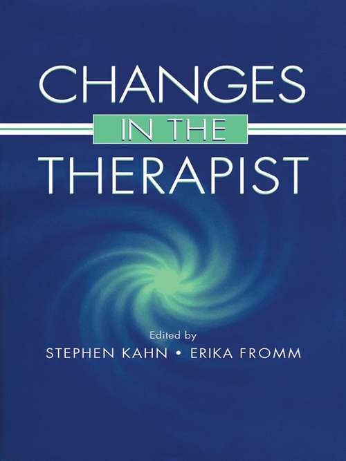 Book cover of Changes in the Therapist