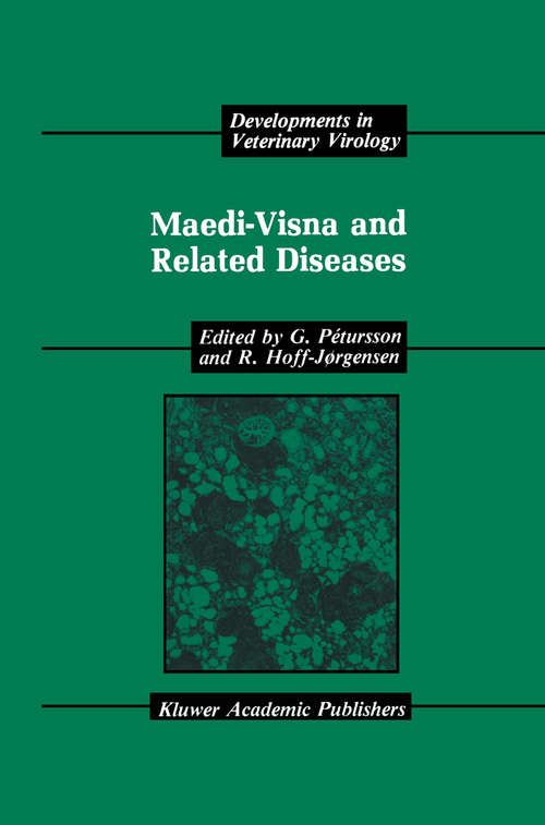 Book cover of Maedi-Visna and Related Diseases (1990) (Developments in Veterinary Virology #10)