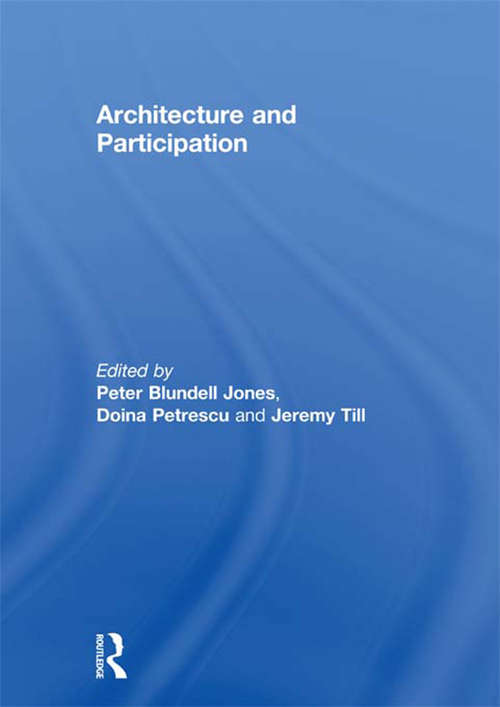 Book cover of Architecture and Participation