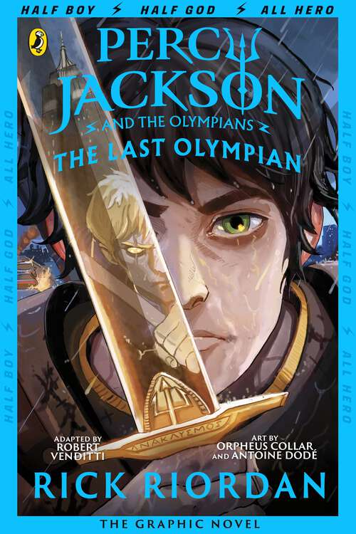Book cover of The Last Olympian: The Graphic Novel (5) (Percy Jackson Graphic Novels #5)