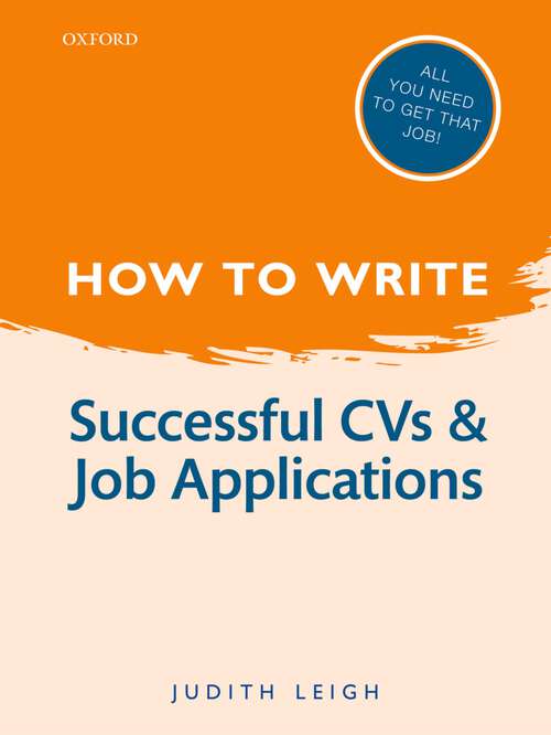 Book cover of How to Write: Successful CVs and Job Applications (2)