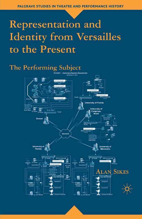 Book cover of Representation and Identity from Versailles to the Present: The Performing Subject (2007) (Palgrave Studies in Theatre and Performance History)