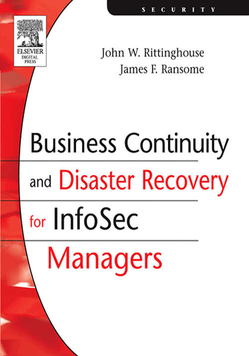 Book cover of Business Continuity and Disaster Recovery for InfoSec Managers