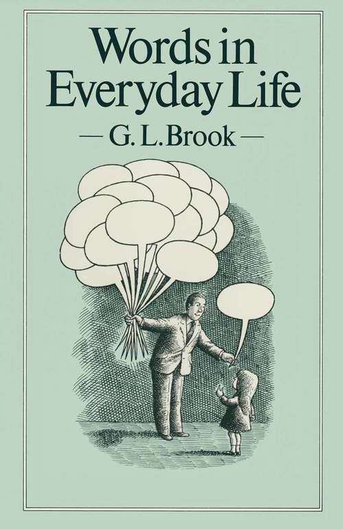 Book cover of Words in Everyday Life (1st ed. 1981) (St Antony's Series)