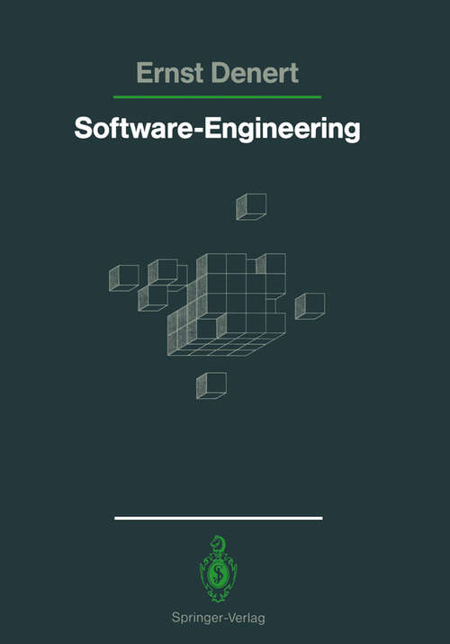 Book cover of Software-Engineering: Methodische Projektabwicklung (1991)