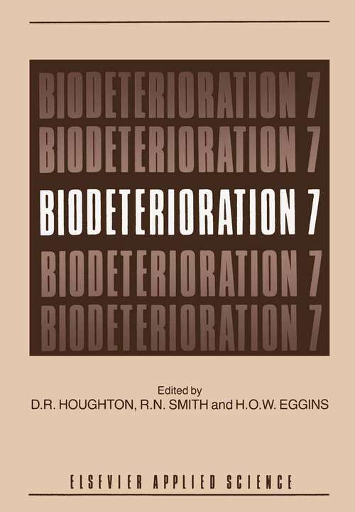 Book cover of Biodeterioration 7 (1988)
