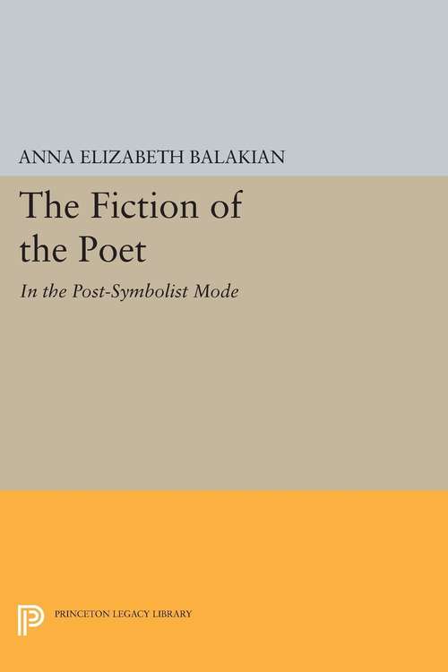 Book cover of The Fiction of the Poet: In the Post-Symbolist Mode