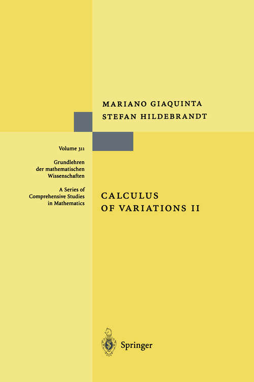 Book cover of Calculus of Variations II (2004) (Grundlehren der mathematischen Wissenschaften #311)