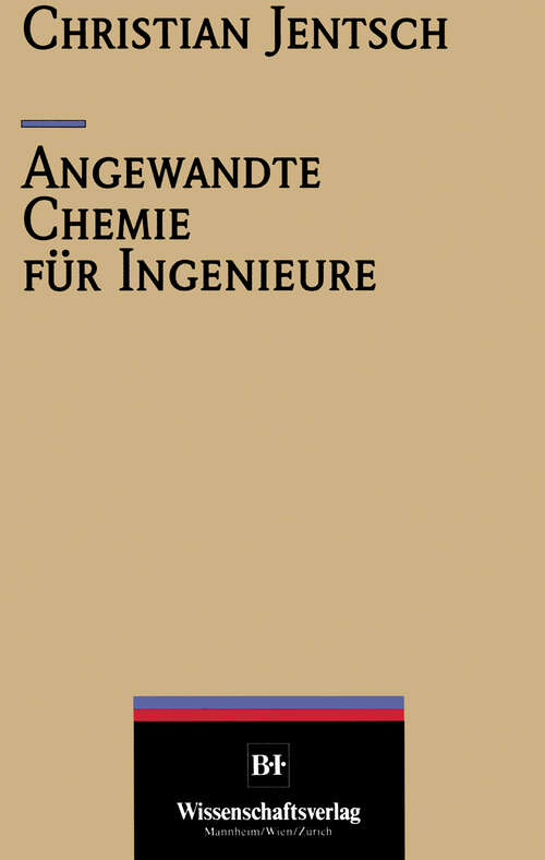 Book cover of Angewandte Chemie für Ingenieure (1990) (VDI-Buch)